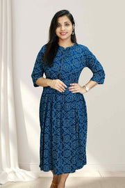Rayon Charm Printed Flair Top