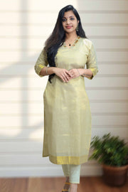 Tissue Set Kurti – Stone Work Elegance