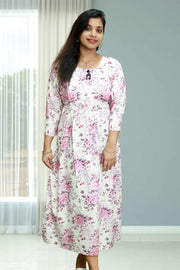 Printed Rayon Feeding Top