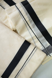 Set Mundu with Thread Border