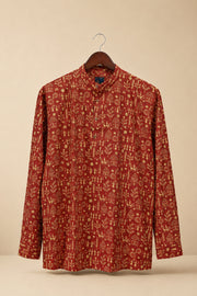 Ethnic Ajrakh Men's Short Kurta