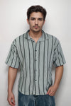 Printed Popcorn Five Sleeve Casual Shirt