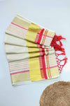 Kerala Set Saree with Golden Kara & Tassels