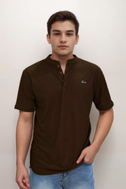 HOG & FOG Chinese Collar T-Shirt