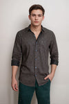 Men's Printed Cotton Casual Shirt