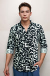 Printed Cotton Linen Casual Shirt