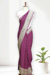 Banarasi Silk Saree with Body Butta & Border Design