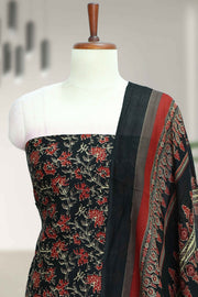 Cotton Churidar Material with Kalamkari Print