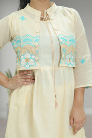 Cotton Long Top with Overcoat Style