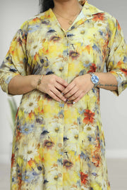 Crape Co-Ord Set – Floral Print