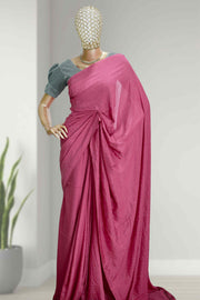 Fancy Vichitra Saree – Stone Work Elegance