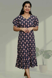Chic Cotton Flared Top (NIGHT DRESS)