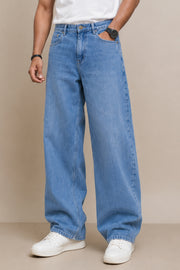 Old Labour Men’s Baggy Jeans – Classic Plain