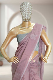 Cotton Silk Saree with Golden Butta & Thread Work