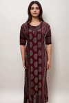 Printed Cotton Nighty with Frill Design