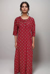 Ajrakh Print Cotton Nighty