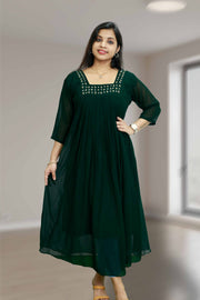 Elegant Georgette Top with Beads & Stone Work