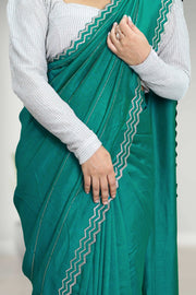 Chiffon Fancy Saree with Stone Work