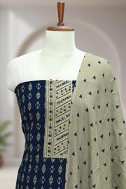 Cotton Churidar Material with Tie Work & Sequins