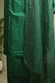 Silk Churidar Material – Golden Thread Work with Sequins