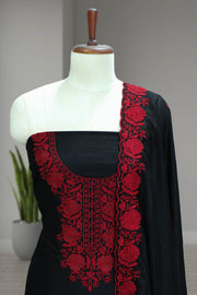 Silk Churidar Material – Delicate Thread Art