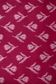 Floral Weave Cotton Fabric Running Material