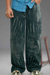 Parswam Denim Wide-Leg Mens Super Baggy Jeans