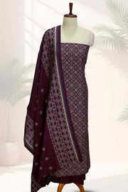 Elegant Ajrakh Print Modal Silk Churidar Set