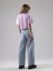 Loopknit Crop Short Top with Pocket Design