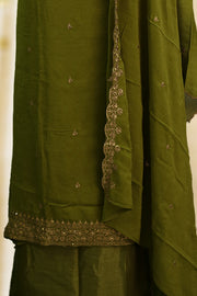 Golden Elegance Silk Churidar Material