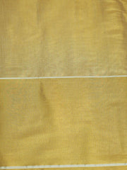 Kerala Set Running Material - Golden Tissue with Plain Golden Border - 117/-