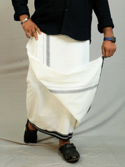 WHITE DHOTHI