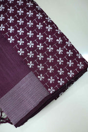 Fancy Saree with Embroidery Thread Work