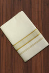 Cotton Dhothi with Golden Border