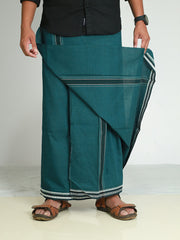 Men's Cotton Colour Dhothi - 189/-