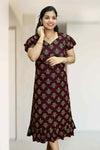 Floral Cotton Frock Night Dress