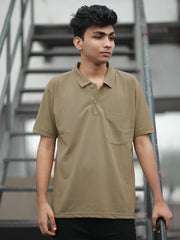 Classic Khaki Collar T-Shirt - Just ₹379! 🌟