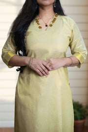Tissue Set Kurti – Stone Work Elegance