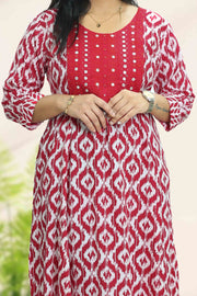 Rayon Kurti – Thread Work with Mirror & Sequins