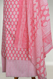 Cotton Churidar Material – Floral Embroidery Thread