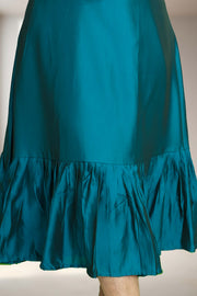 A-Line Kurti in Soft Silk with Embroidery Work