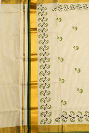Mural Heritage Tissue Kerala Set Saree