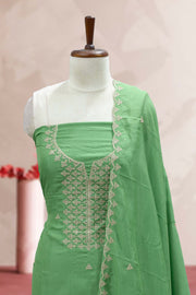 Sequin Golden Thread Silk Churidar Material
