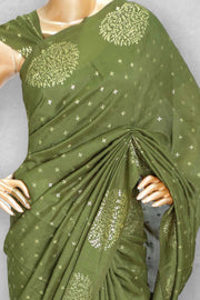 Fancy Saree-Stylish Butta Work