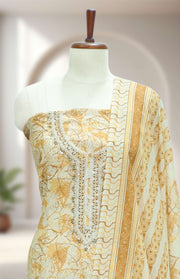 Embellished Unstitched Churidar Material
