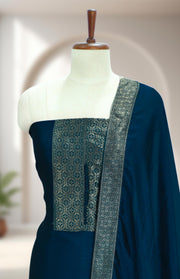 Traditional Brocade Silk Churidar Material