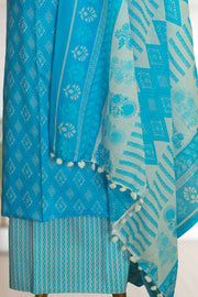 Cotton Churidar Material with Print Work
