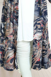 Rayon Long Top with Overcoat Design