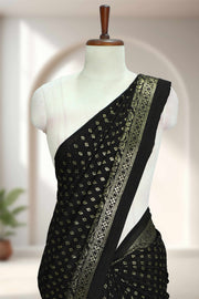 Fancy Saree – Golden Print