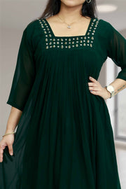 Elegant Georgette Top with Beads & Stone Work
